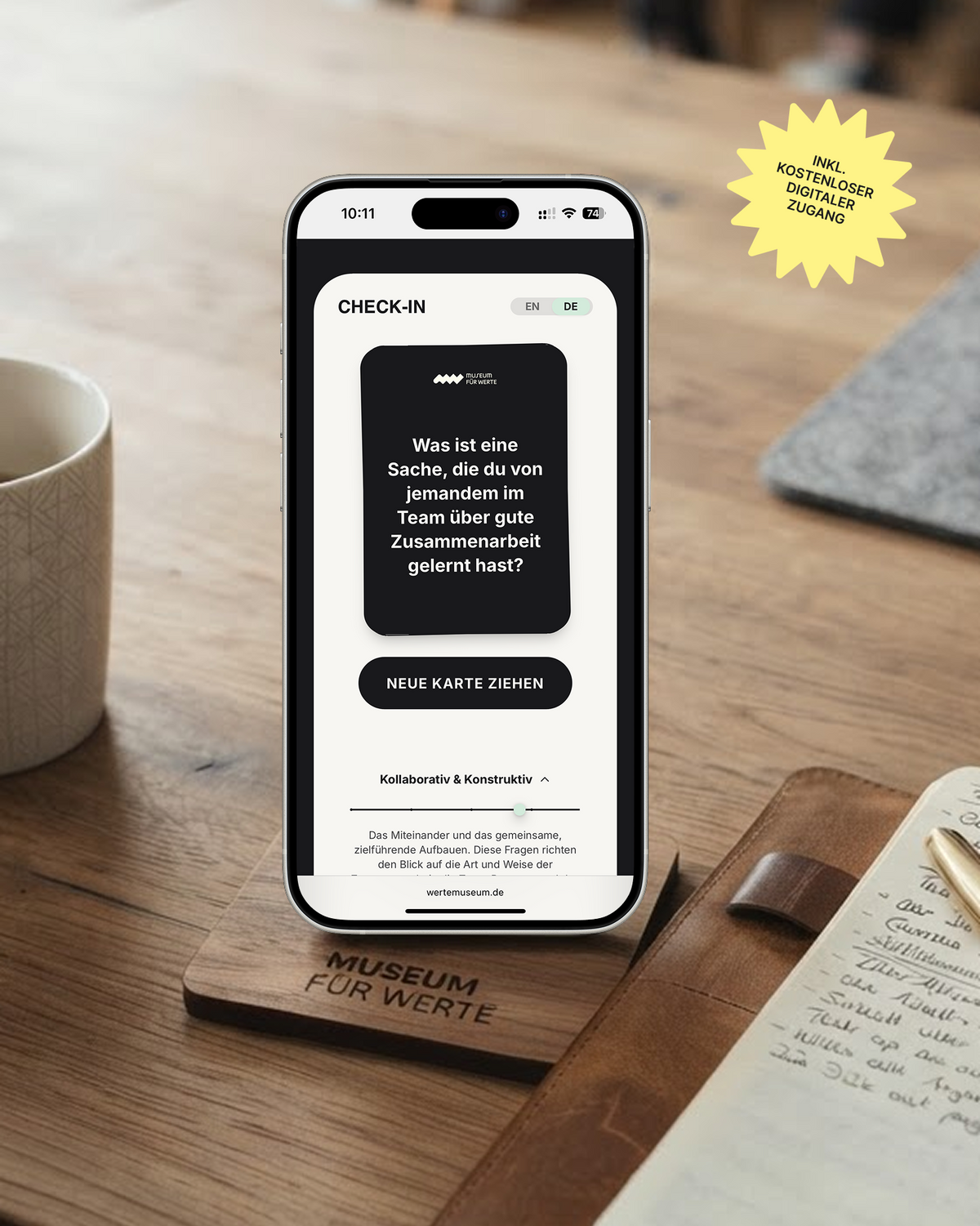 Check-in Cards – Gesprächskarten für Meetings, Familien und lange Abende (Download & Digital)